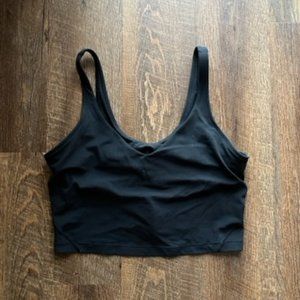 lululemon Align Cropped Tank in Black - Size 12